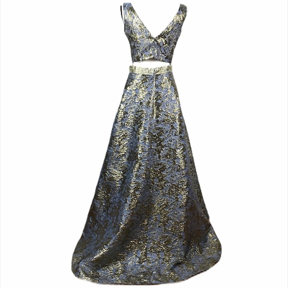 Ellie Wilde 2 Piece Cropped Top Dress Set Size 12 - Picture 3 of 7